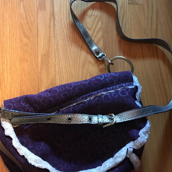 Guess Royal Purple Purse - long adjustable strap - Picture 4 of 8